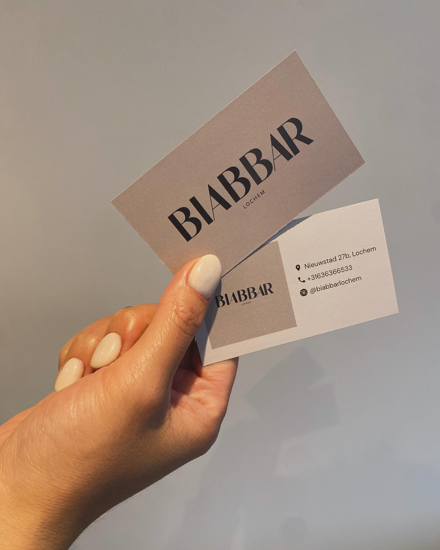 Visitekaartjes van Biab bar Lochem